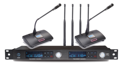 真分集一拖二无线鹅颈会议话筒-THF-G5D